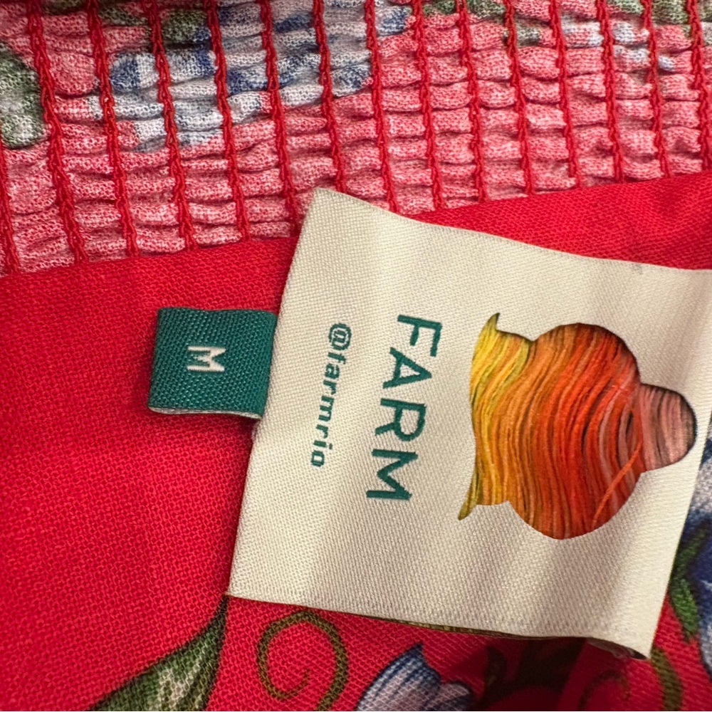 FARM Rio Red Floral Mini Dress - Picture 10 of 13